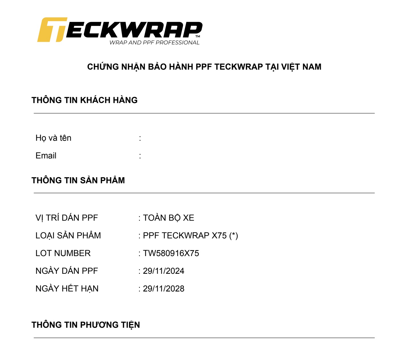 bhdt Top 10 trung tâm dán PPF TeckWrap tại Thành phố Hồ Chí Minh