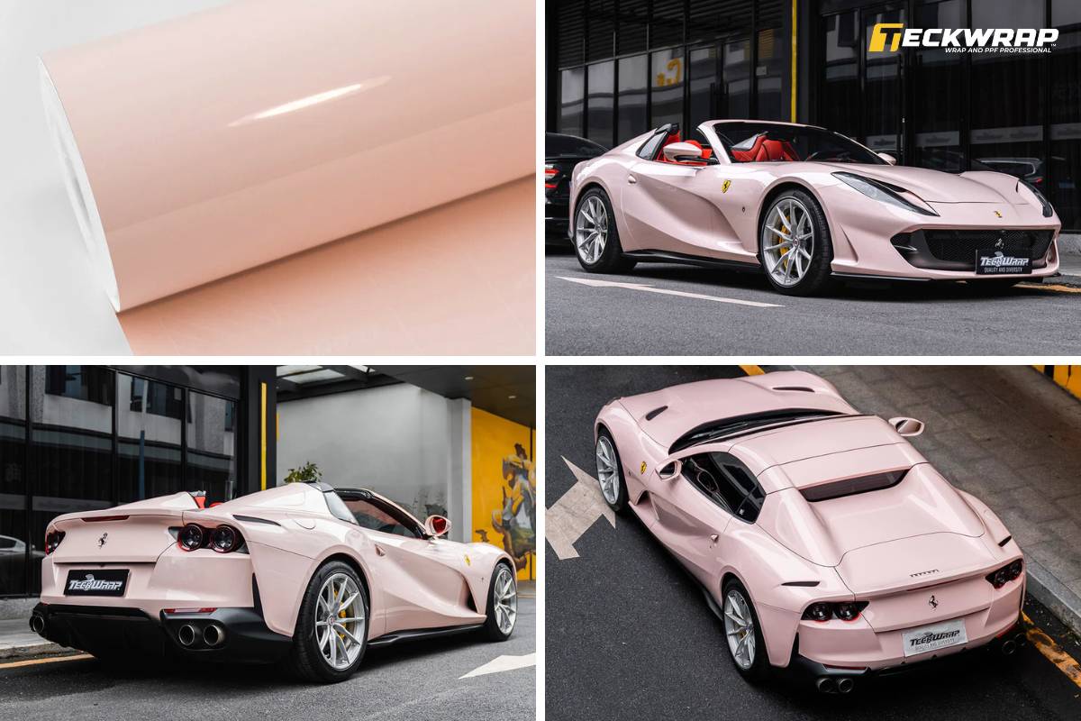 Decal ô tô màu hồng TeckWrap Strawberry Milk (CG50-HD)