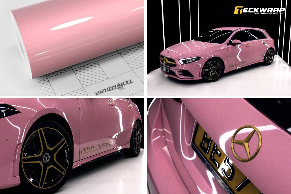 Decal ô tô màu hồng phấn Chelsea Rose (CG25-HD) thanh lịch