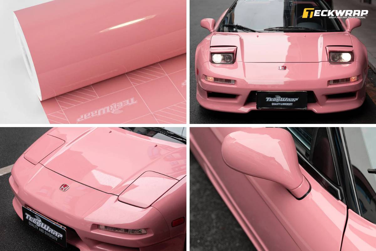 Dán đổi màu ô tô màu hồng Flamingo Pink (CG56-HD)