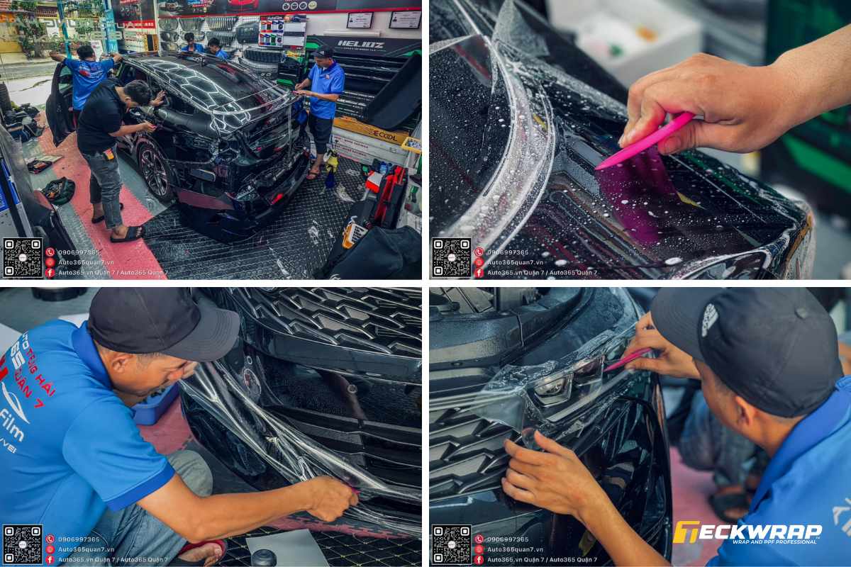 Thi công dán PPF TP HCM tại gara Auto365 Quận 7