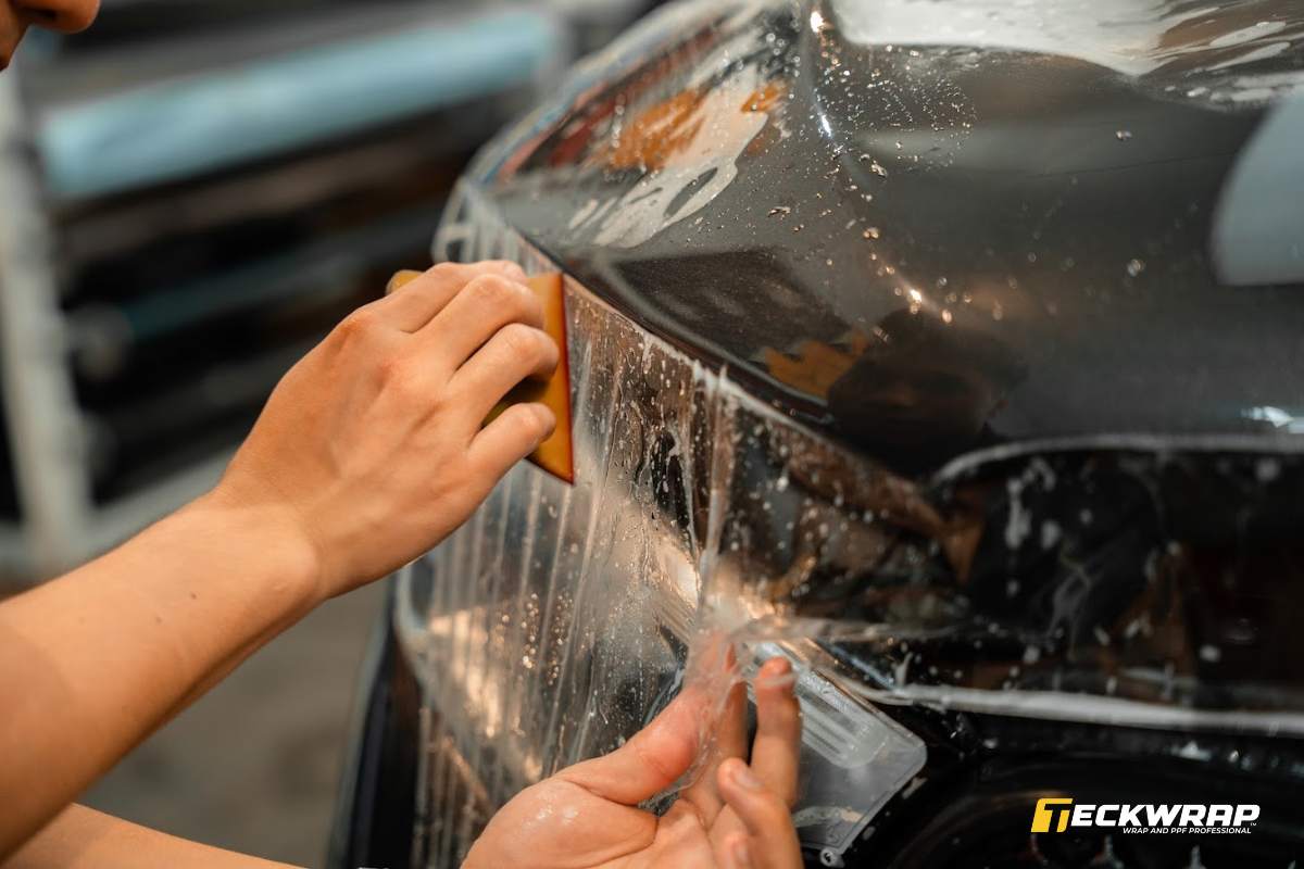 PPF là một loại decal trong suốt có độ đàn hồi cao, bảo vệ bề mặt sơn ô tô tránh trầy xước