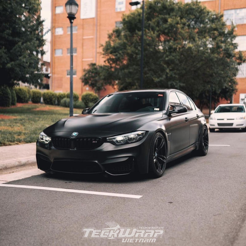TeckWrapUSA MT01 Den Mo1 Vẻ đẹp bóng đêm TeckWrap MT01 màu đen mờ