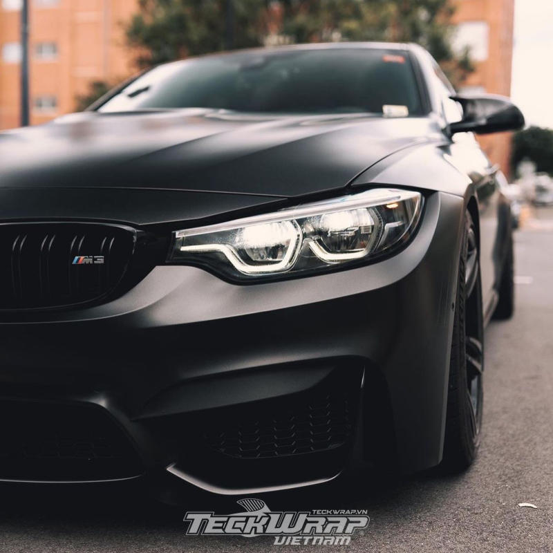 TeckWrapUSA MT01 Den Mo2 Vẻ đẹp bóng đêm TeckWrap MT01 màu đen mờ