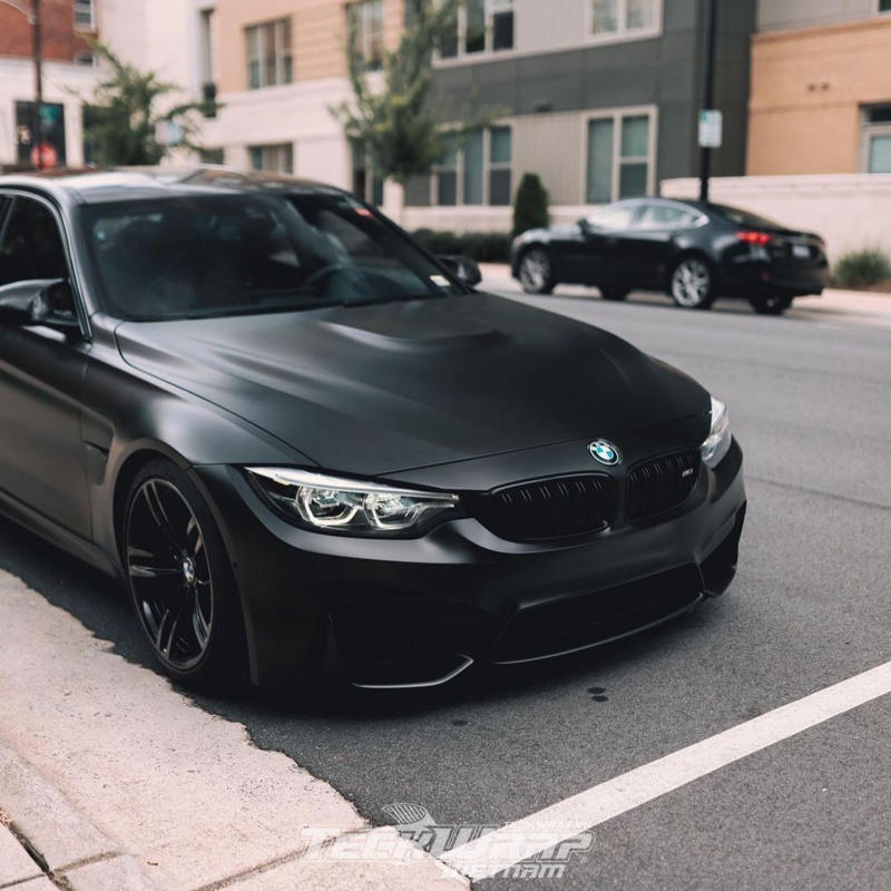 TeckWrapUSA MT01 Den Mo3 Vẻ đẹp bóng đêm TeckWrap MT01 màu đen mờ