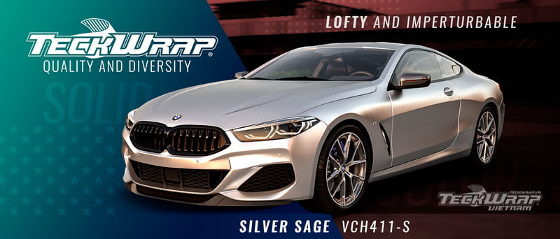 VCH411 S TeckWrap USA 1 Bạc mờ TeckWrap VCH411-S Silver Sage