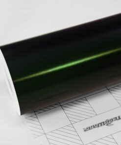 HM07 Green Black Silk Satin Metallic